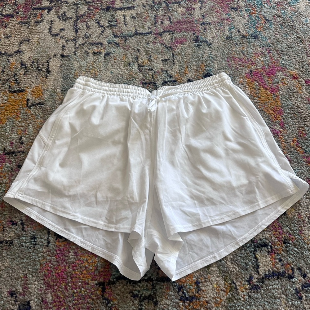 White Women's Athletic Shorts